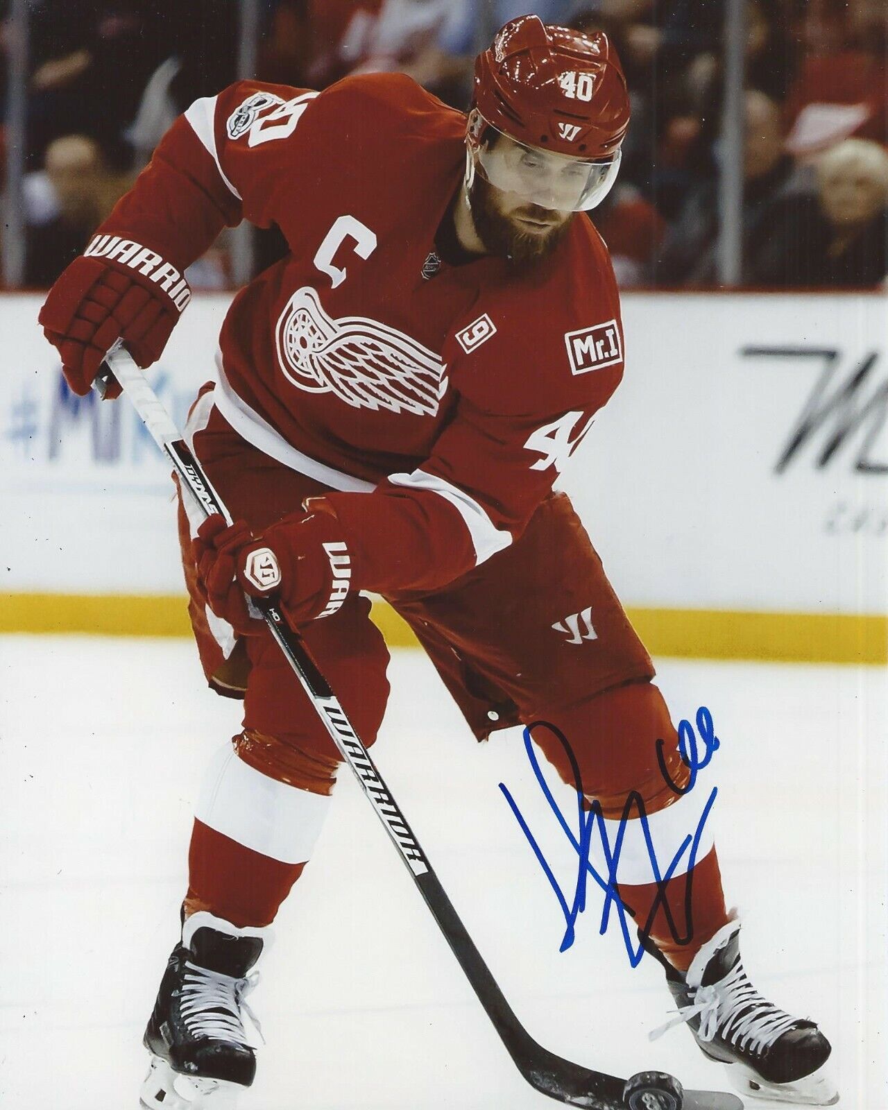 Henrik Zetterberg Signed 8x10 Photo Poster painting Detroit Red Wings Autographed COA B