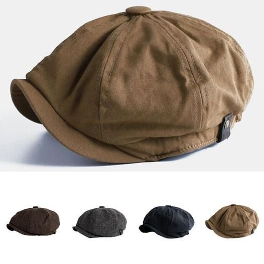 Vintage Painter Beret Caps Octagonal Newsboy Cap
