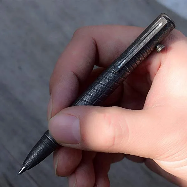 Mini Titanium Gun Bolt Pen: EDC Keychain Pen for Travel, Signatures & More!