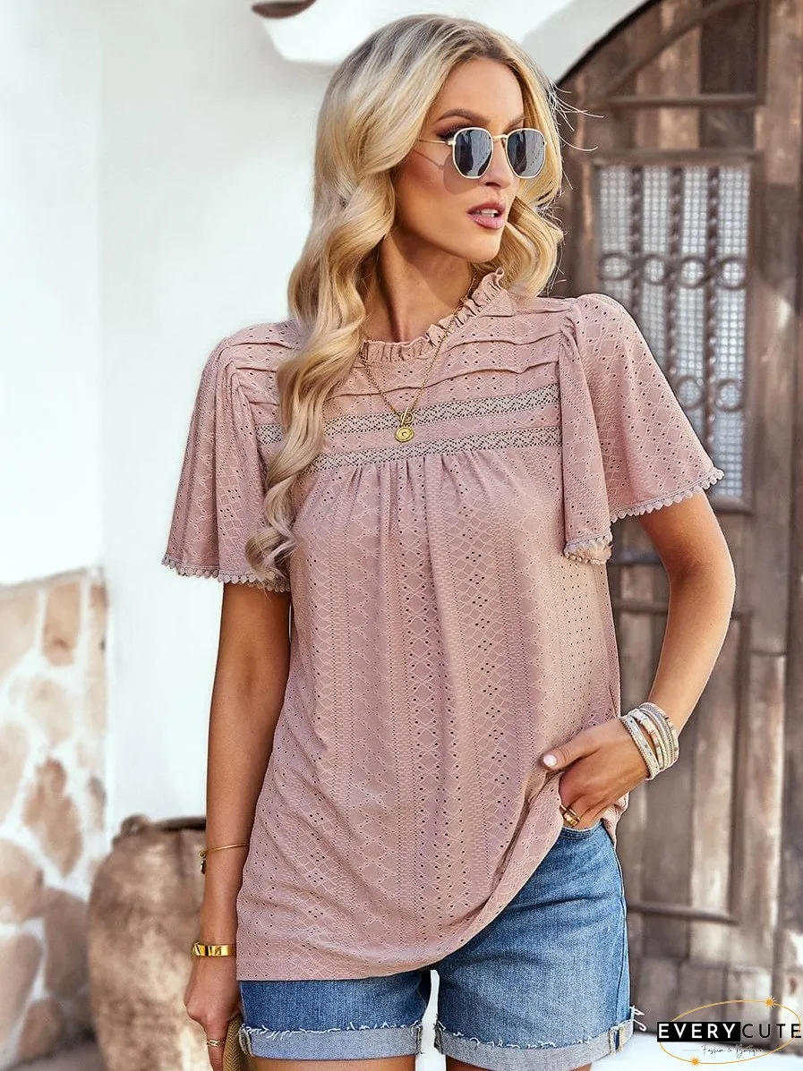Spring Waffle Knit T-Shirt