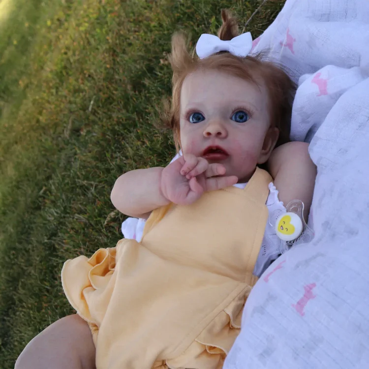  [New!] 20" Dukaita Awake Toddler Girl Cloth Body Reborn Baby Doll - Reborndollsshop®-Reborndollsshop®