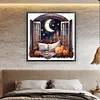 uk.everydayedeals (Limited Stock)Cross Stitch - 11ct Stamped - Paysages &agrave; l'ext&eacute;rieur de la fen&ecirc;tre d'automne (60*60cm)