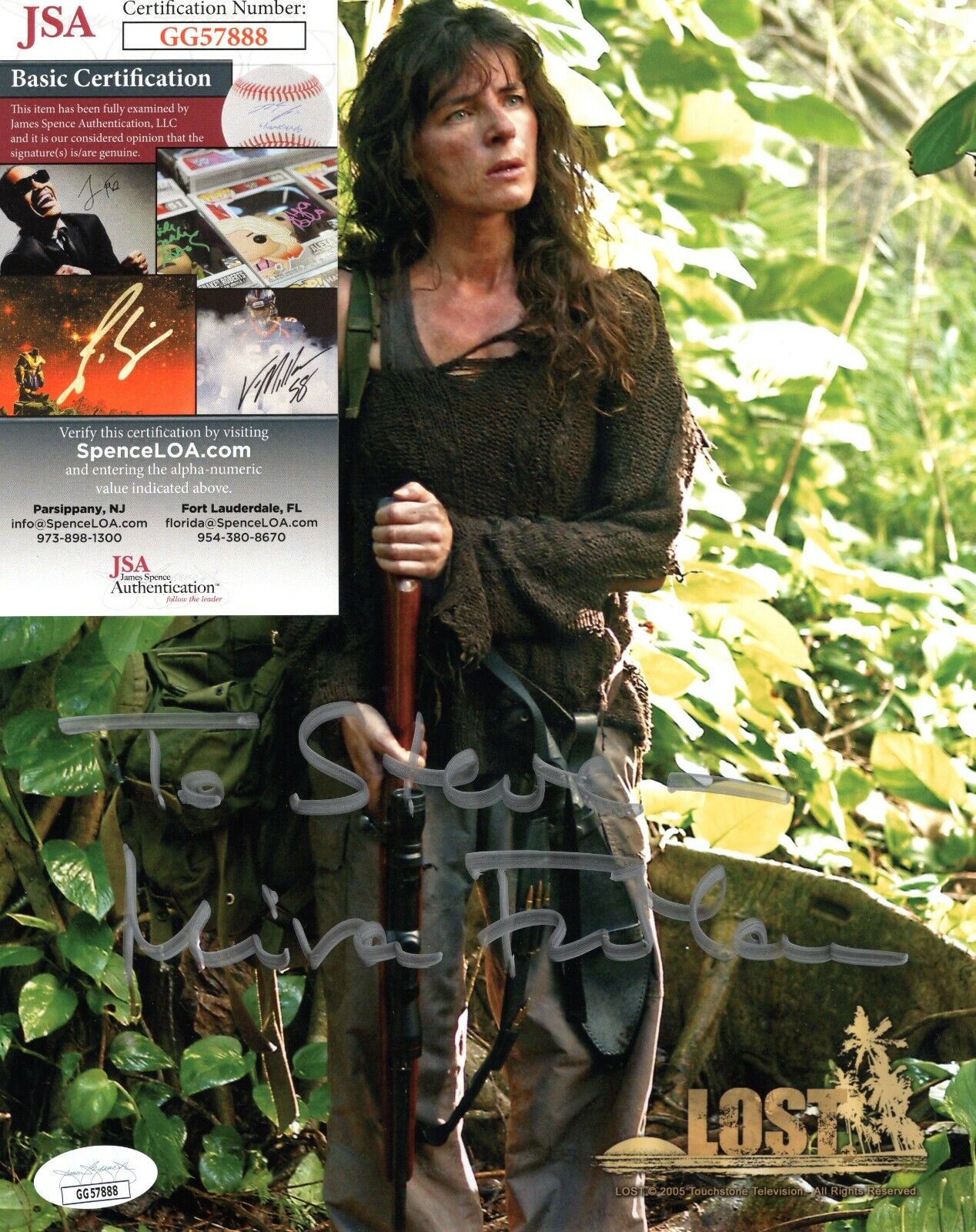 Mira Furlan Actress Lost Signed 8x10 Photo Poster painting with JSA COA