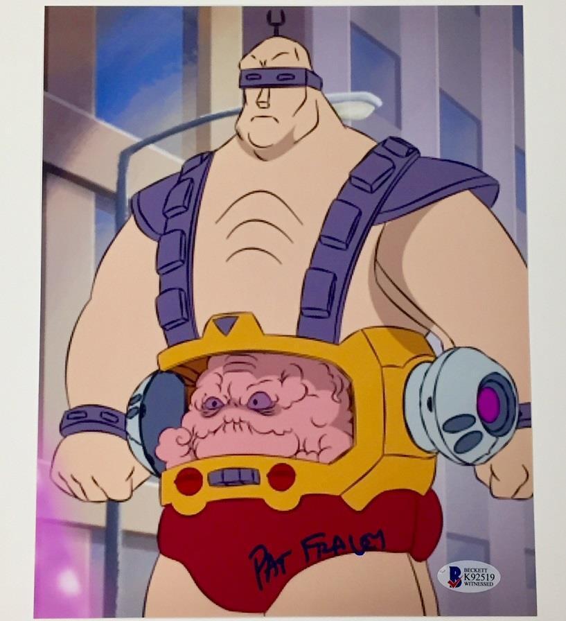 Teenage Mutant Ninja Turtles PAT FRALEY signed Krang 8x10 Photo Poster painting BAS Beckett COA