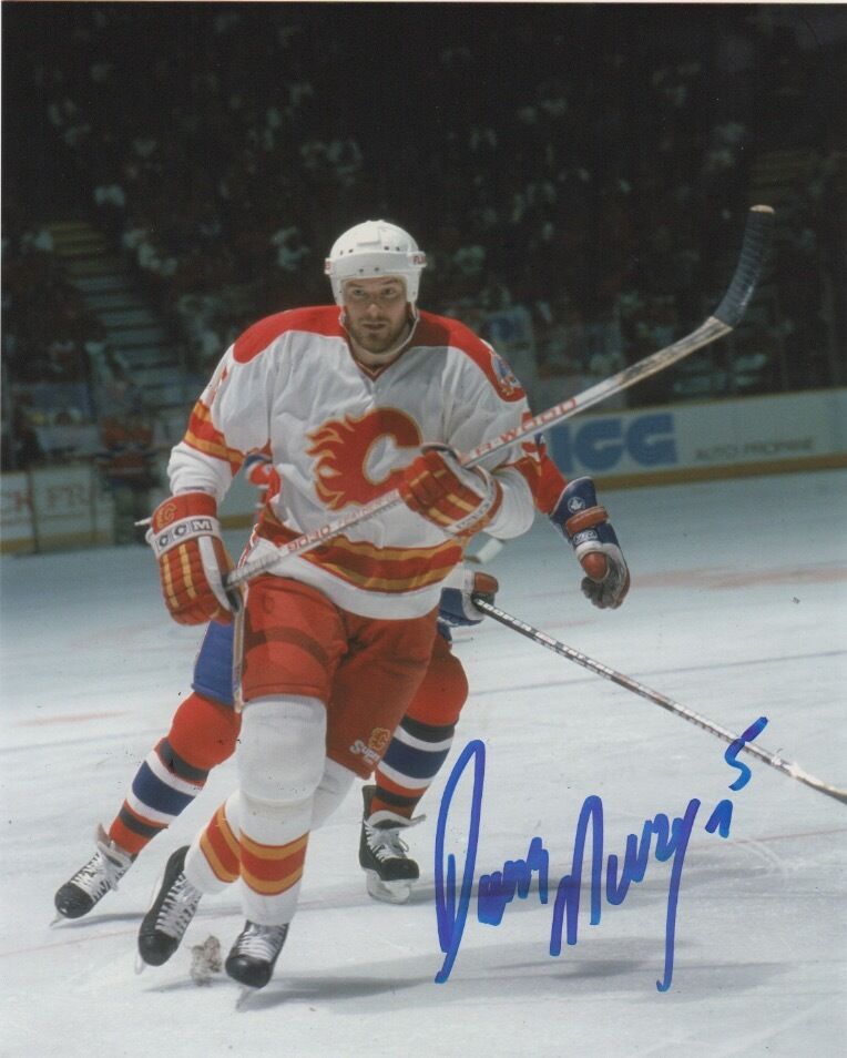 Calgary Flames Dana Murzyn Autographed Signed 8x10 NHL Photo Poster painting COA B