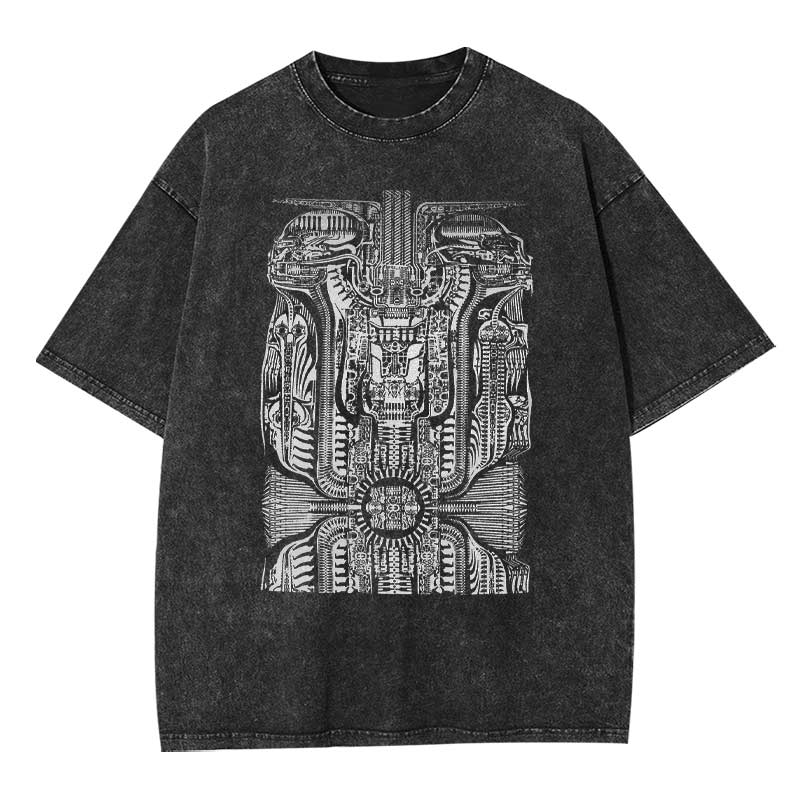 H.R. Giger Tarot Design Washed T-shirt