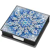 Christmas Snowflake DIY PU Diamond Painting Note Box 160 Papers Memo Box
