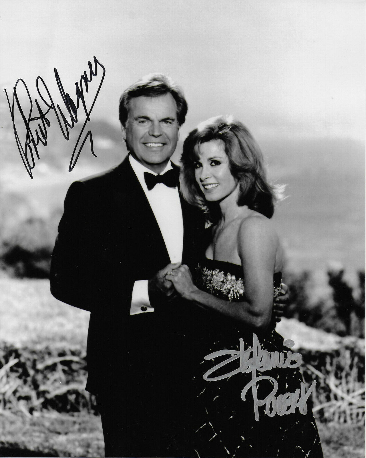 Robert Wagner & Stefanie Powers Hart to Hart Original Autographed 8X10 Photo Poster painting #11