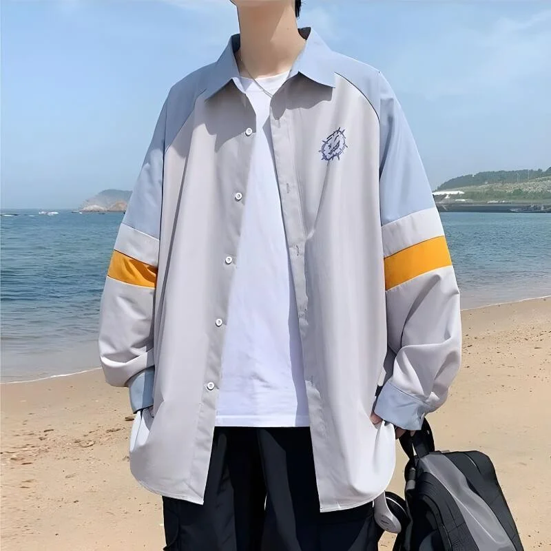 Brownm Boy Smiley Pastel Shirt