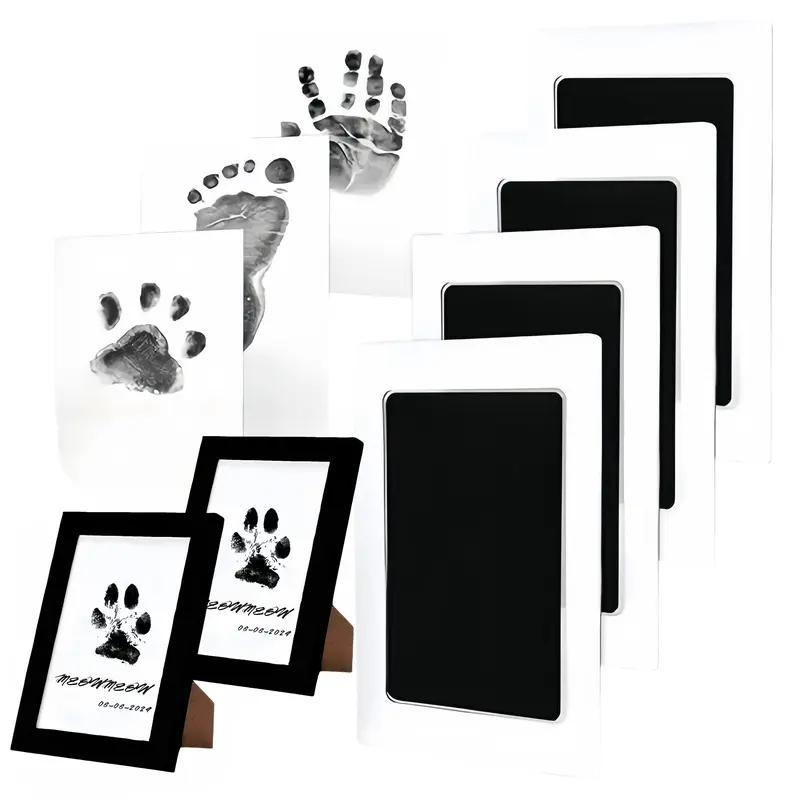 Inkless Pet Paw Print & Baby Hand Footprint Memorial Photo Frame Kit