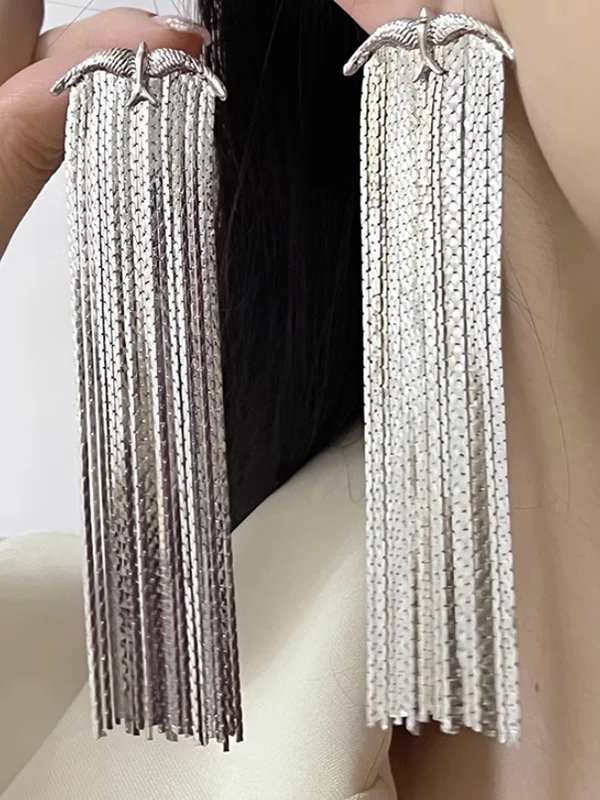 Animal Shape Tasseled Ear-Ring Earrings Accessories