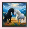 Two Horses-11CT Stamped Cross Stitch 45*45cm/17.72*17.72in tapestrymarket