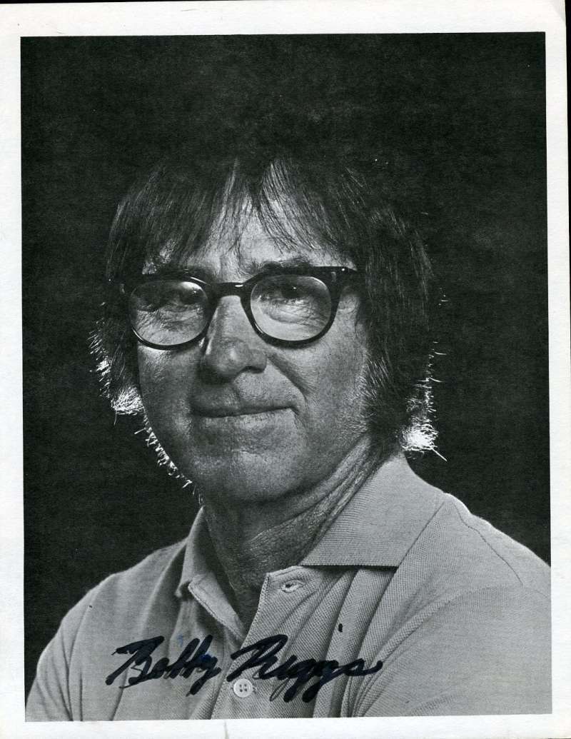 Bobby Riggs Jsa Signed 8x10 Photo Poster painting Authenticated Autograph