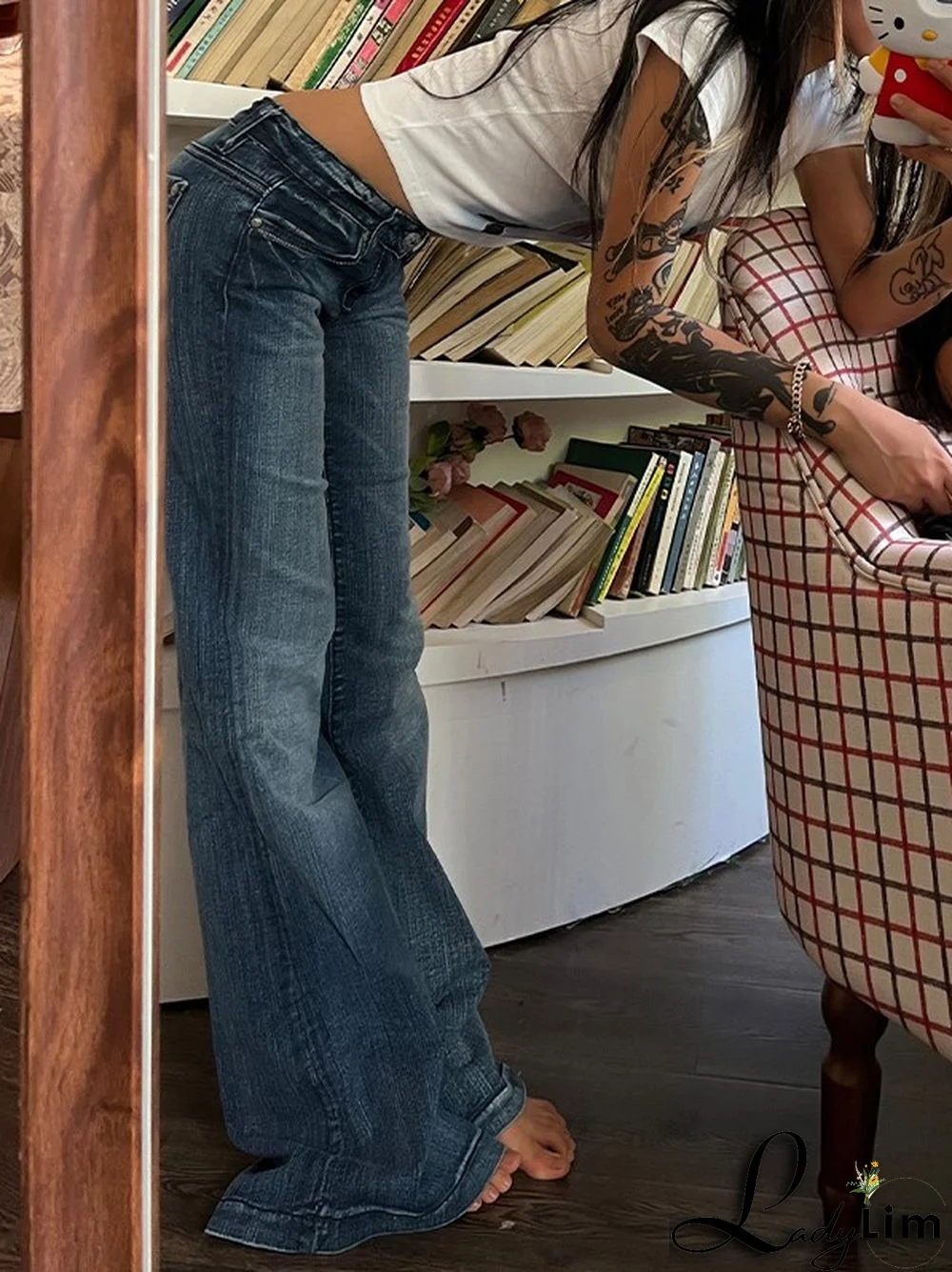 Vintage Denim Y2K Flare Leg Jeans