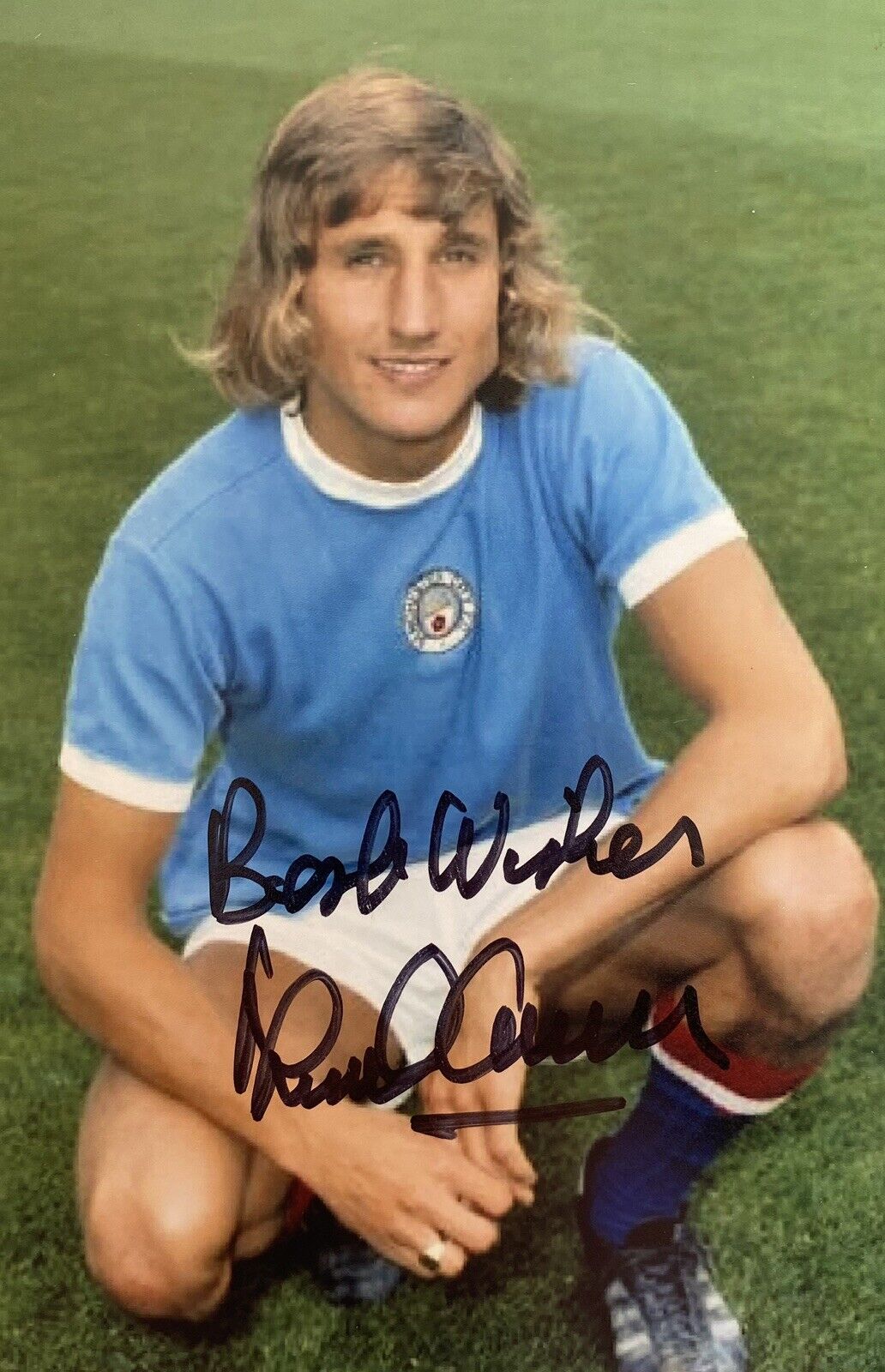 Frank Carrodus Genuine Hand Signed Manchester City 6X4 Photo Poster painting 2