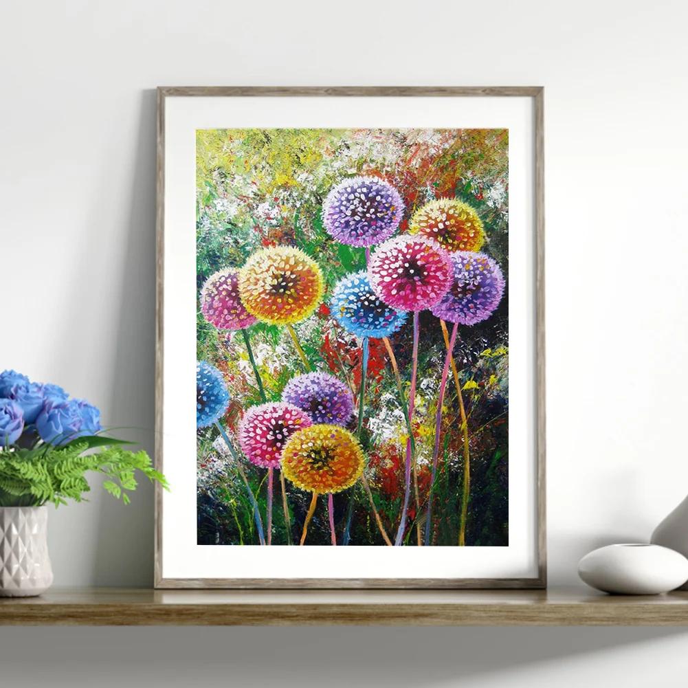 Full Counted Cross Stitch 11CT - Colorful Dandelion(30*40cm)