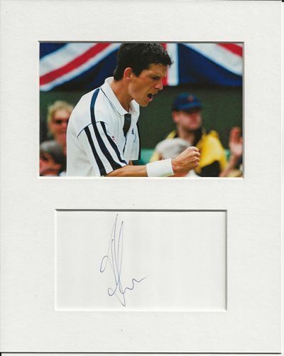 Tim Henman tennis signed genuine authentic autograph signature and Photo Poster painting display