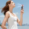 Foldable Handheld Cooling Fan 100 Wind Speeds Handheld Portable Turbo Fan 4000mAh Battery W/ Digital Display for Beach Vacation Cooking Office Travel Camping