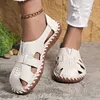 Gioiacombo&trade; Nuovi sandali cavi casual in pelle da donna