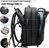 Vacuum Compression Large  Capacity Business Travel Backpack Wet Separation Waterproof 17 Inch Backpack