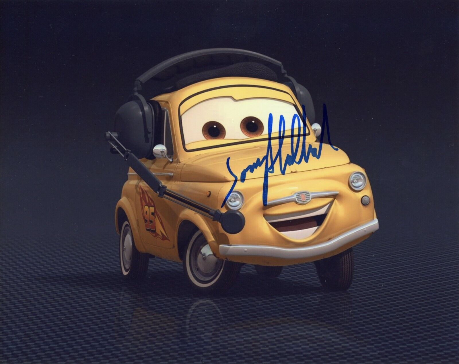 ~~ TONY SHALHOUB Authentic Hand-Signed DISNEY CARS 2 ~ LUIGI