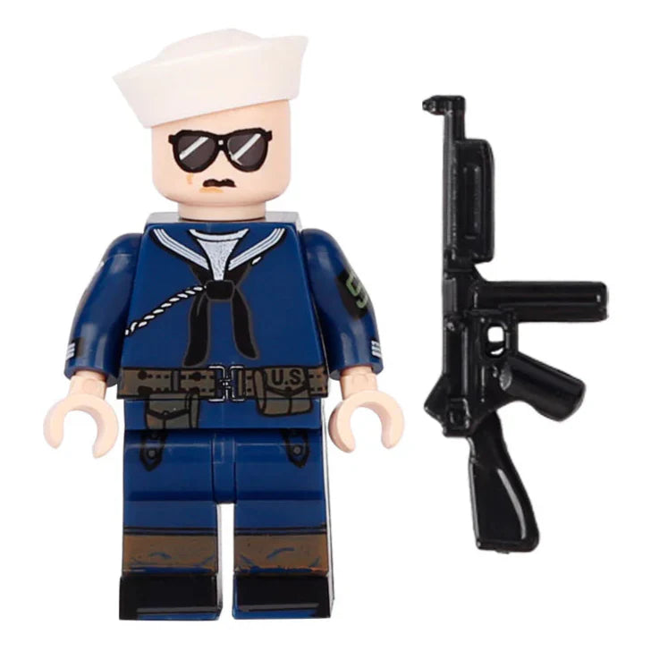 US Navy Soldier (Shore Patrol) Custom Military Minifigure LBS monstertoys
