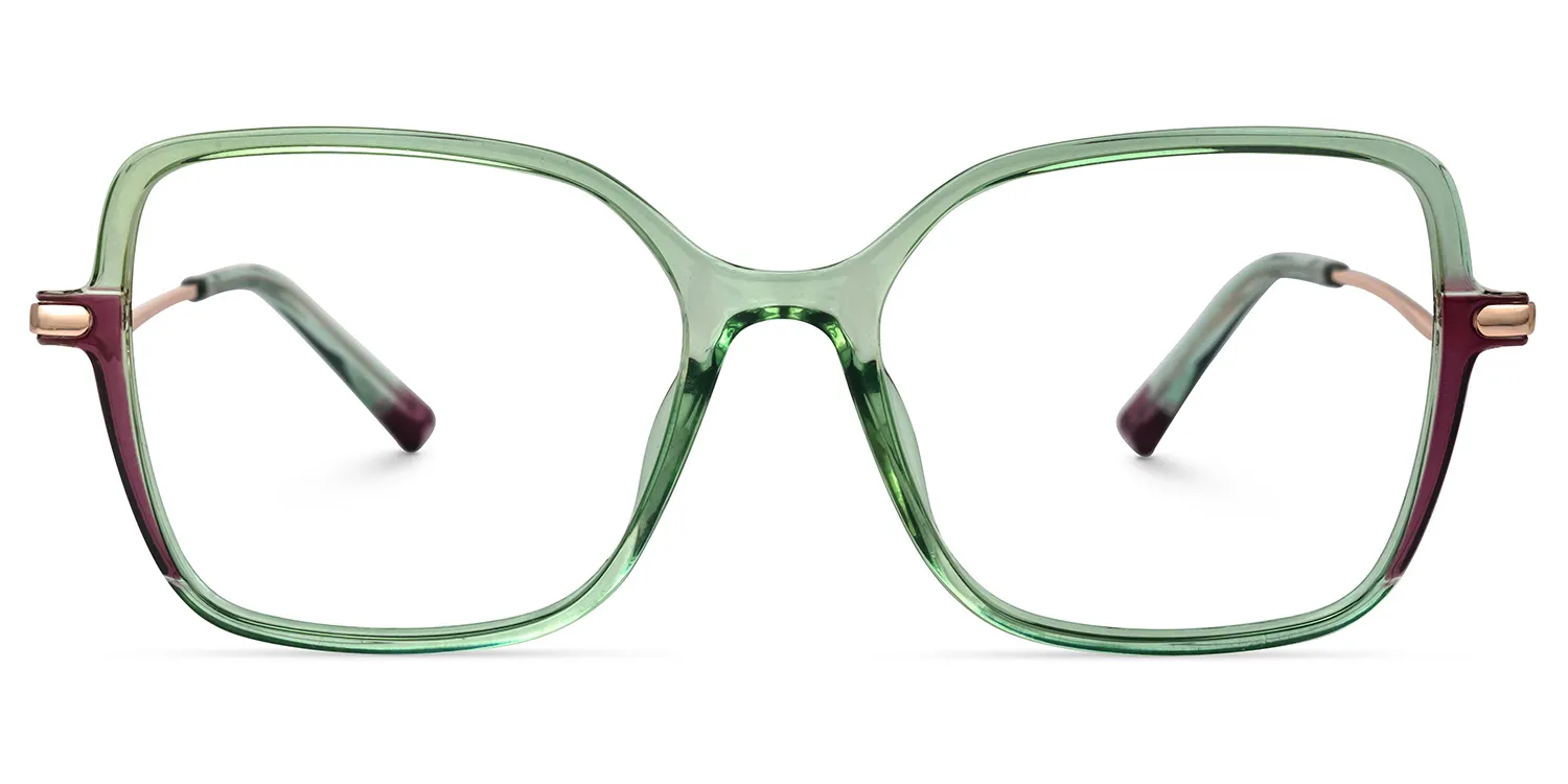 Neema GrÃ¼n Rechteckig Brille GrÃ¼n