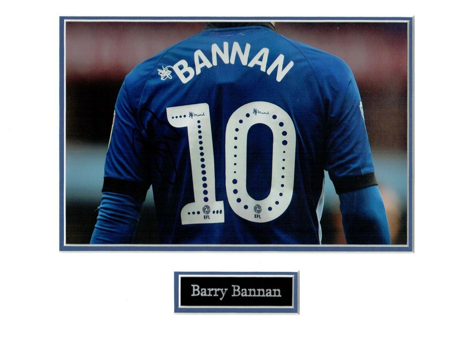 Barry BANNAN Sheffield WEDNESDAY OWLS Signed & Mounted Photo Poster painting Display 1 AFTAL COA