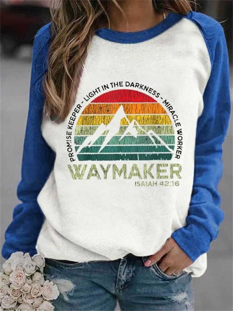 Way Maker Light In The Darkness Mountains Sweatshirt