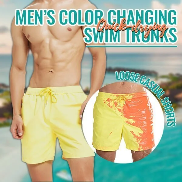 Men's Color Changing Swim Trunks - Make a Statement this Summer