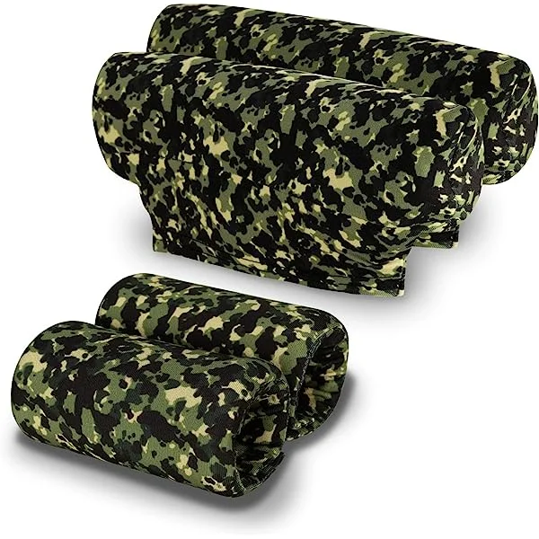 Underarm Crutch's Pad and Hand Grip Covers Universal Forearm Handle Padded Cushion Sets Accessories for Crutches (Green camo)