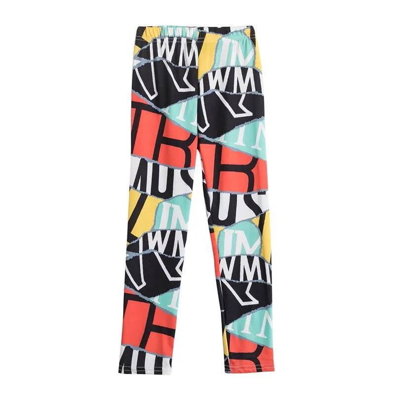 Unicorn Pattern Girls Leggings Spring Summer Girls Tights Pants Kids Trousers Leggings for Girls Elasticity Breathable Pants