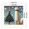 Cat and Woman Full Stamped Cross Stitch 11CT 3-Strand 40x40cm