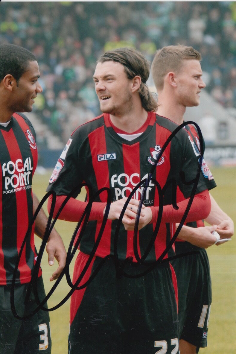 BOURNEMOUTH HAND SIGNED SCOTT MALONE 6X4 Photo Poster painting.