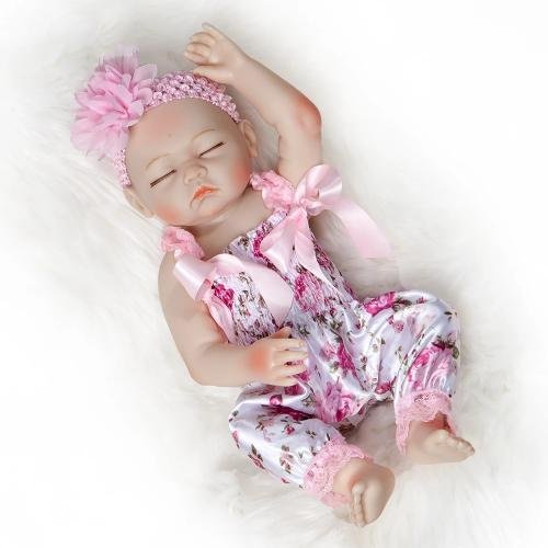 20" Full Silicone Sleeping Reborn Baby Doll Girl Named Jordyn - Reborn Shoppe