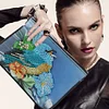 DIY Bird Art Special Shaped Diamond Painting Wristlet Wallet Women Clutch Mosaic Bag