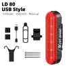WEST BIKING Smart brake sensor taillight Mountain road bike night riding laser light Cycling safety warning light