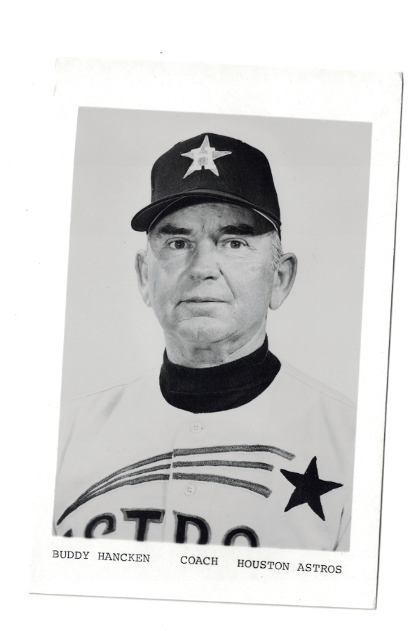 Buddy Hancken Houston Astros 3 3/4 x 5 1/2 Vintage Team Issued Photo Poster painting RH1