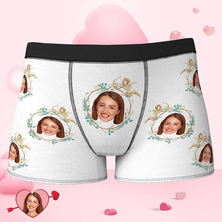 Custom Face Boxer Cupid's love Valentine's Day Gifts