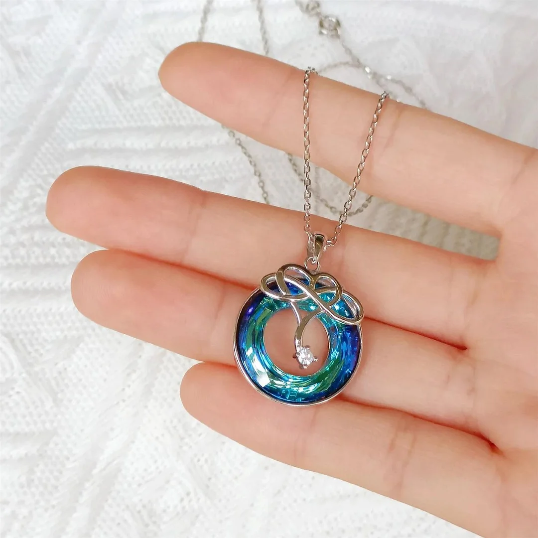 To My Daughter - Crystal Infinity Necklace