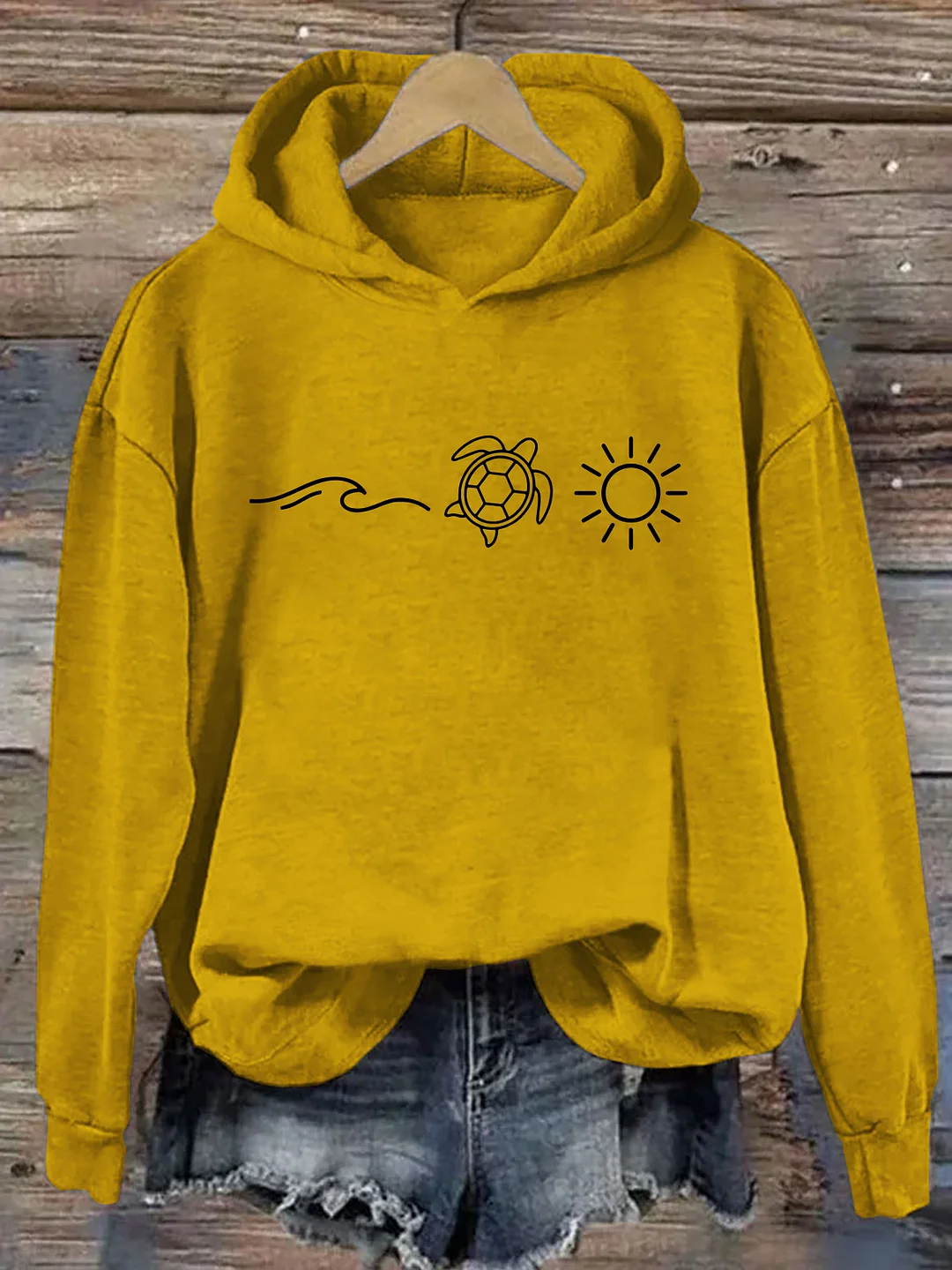Ocean Turtle Sun Hoodie
