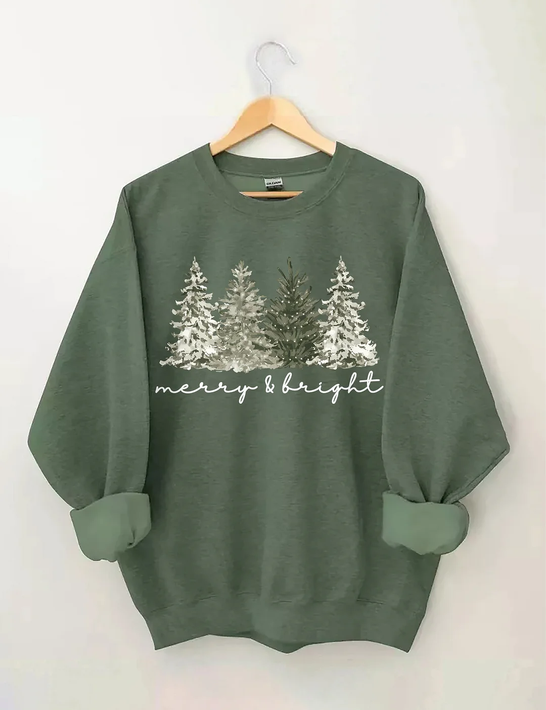 Merry & Bright Christmas Tree Sweatshirt