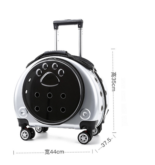 Pet Trolley Case Dual-use Pet Backpack Multi-function Space Pet Carrier