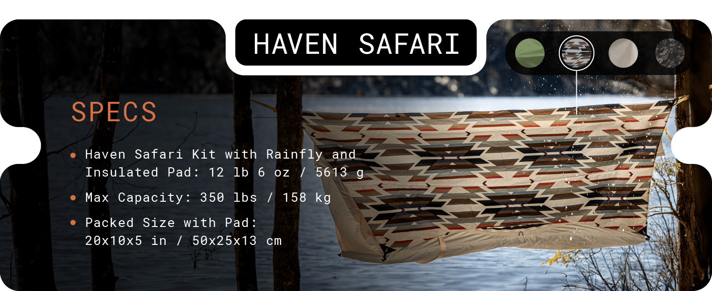 Haven Safari. Specs