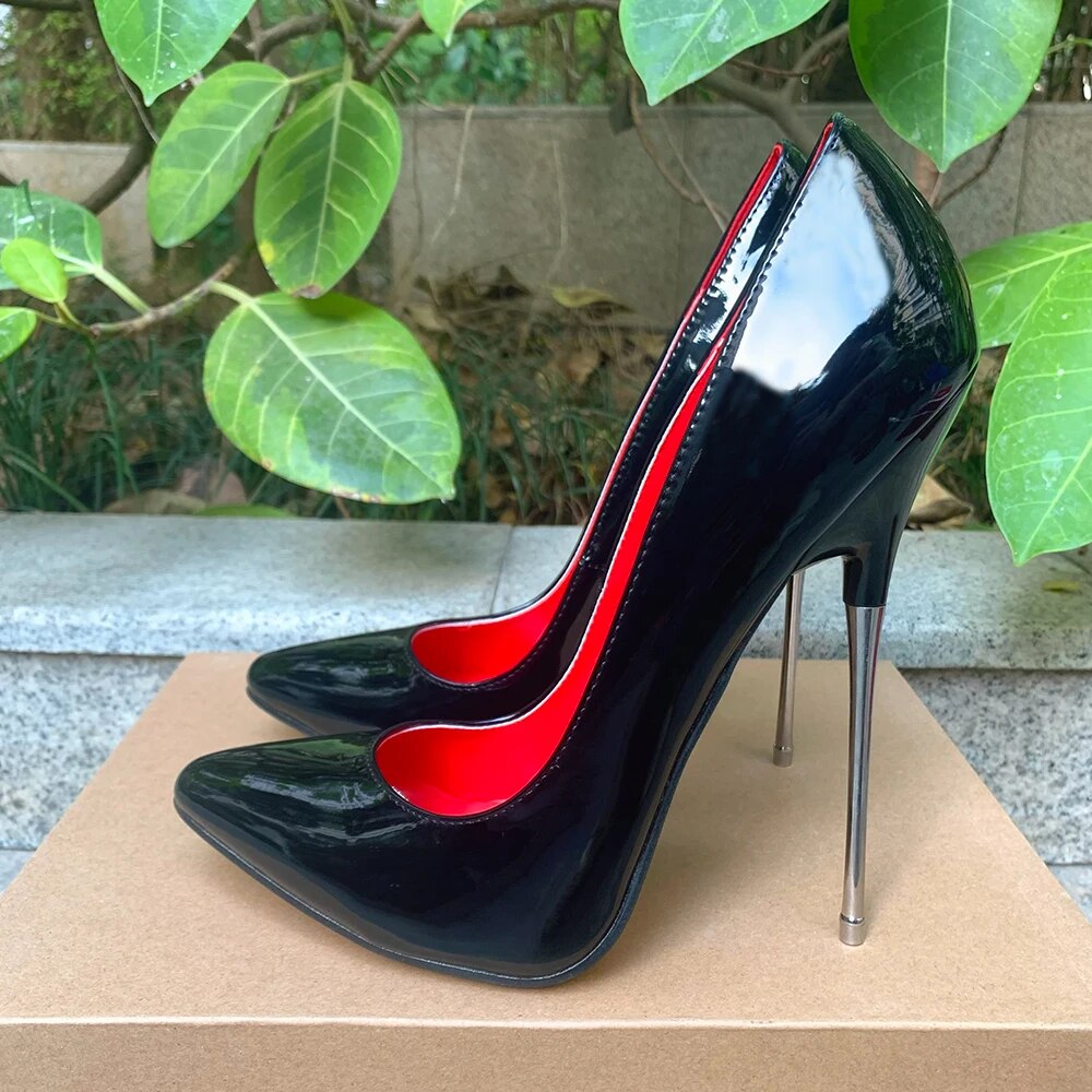 VCshoes 16cm Extreme Metal High Heels Stilettos Women Pumps Fetish Model Party Unisex Customize Colour Shoes Crossdresser Size46