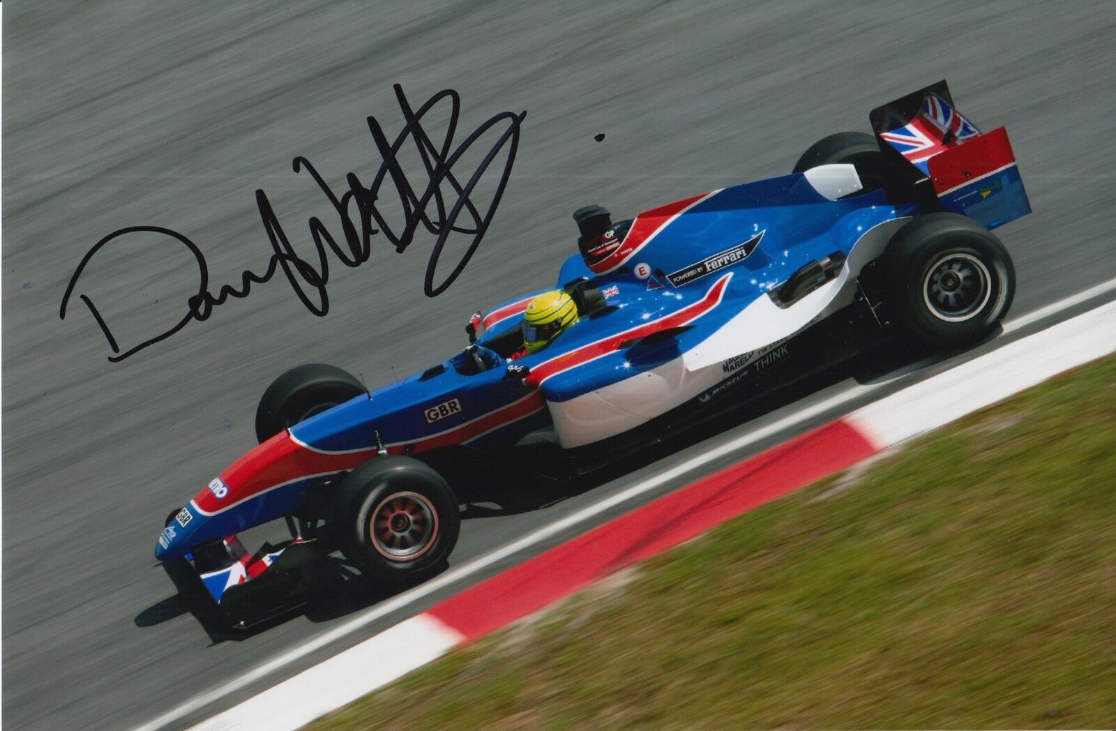 Danny Watts Hand Signed 9x6 Photo Poster painting Great Britain A1GP 2.