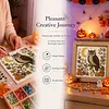 Moon & Owl Glass Mosaic DIY Craft Kit &ndash; Framed Halloween Wall Art