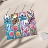 4Pcs DIY Diamond Bookmark Art Projects Irregular Shaped Diamonds Diamond Painting Art Bookmarks for DIY Making Beginners Adult Art Craft Supplies