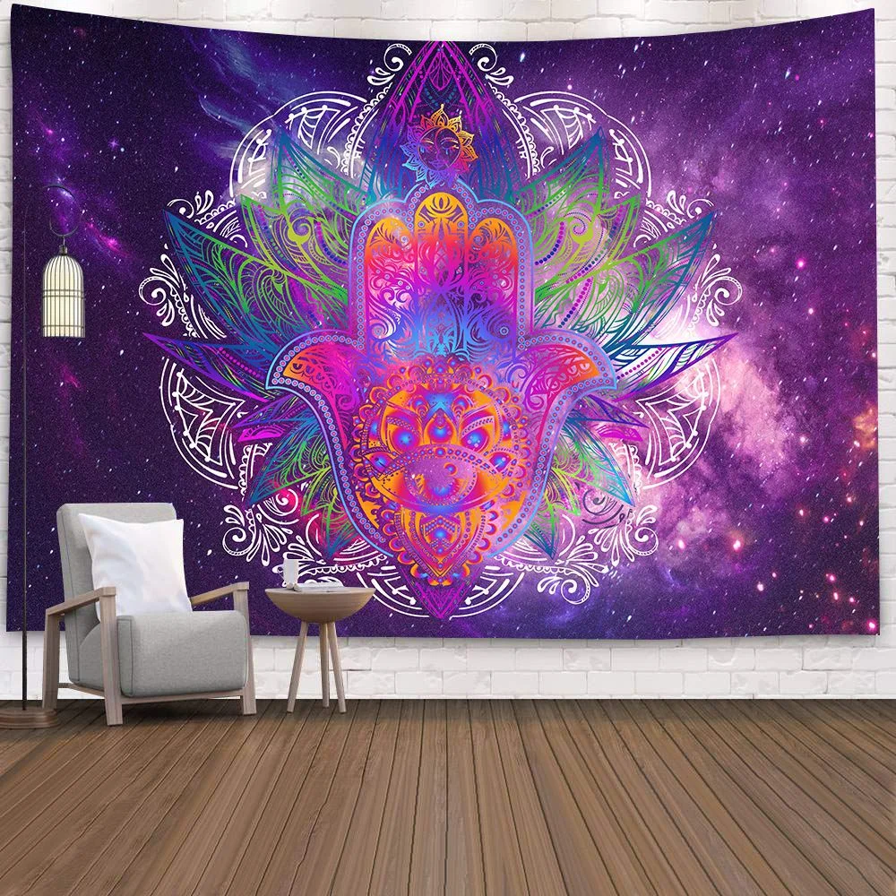 Witchcraft Tarot Tapestry Psychedelic Wall Hanging Carpets Polyester Fabric Hippie Boho India Decor Gypsy Mandala Blankets budha