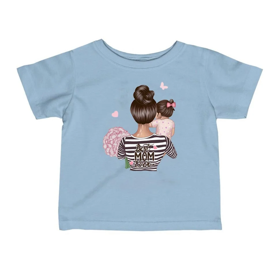 Mom&Baby Heat Sticker On T-shirt DIY Washable Iron On Transfer For Clothing Lovely Design On Clothes Patches Applique Decoration